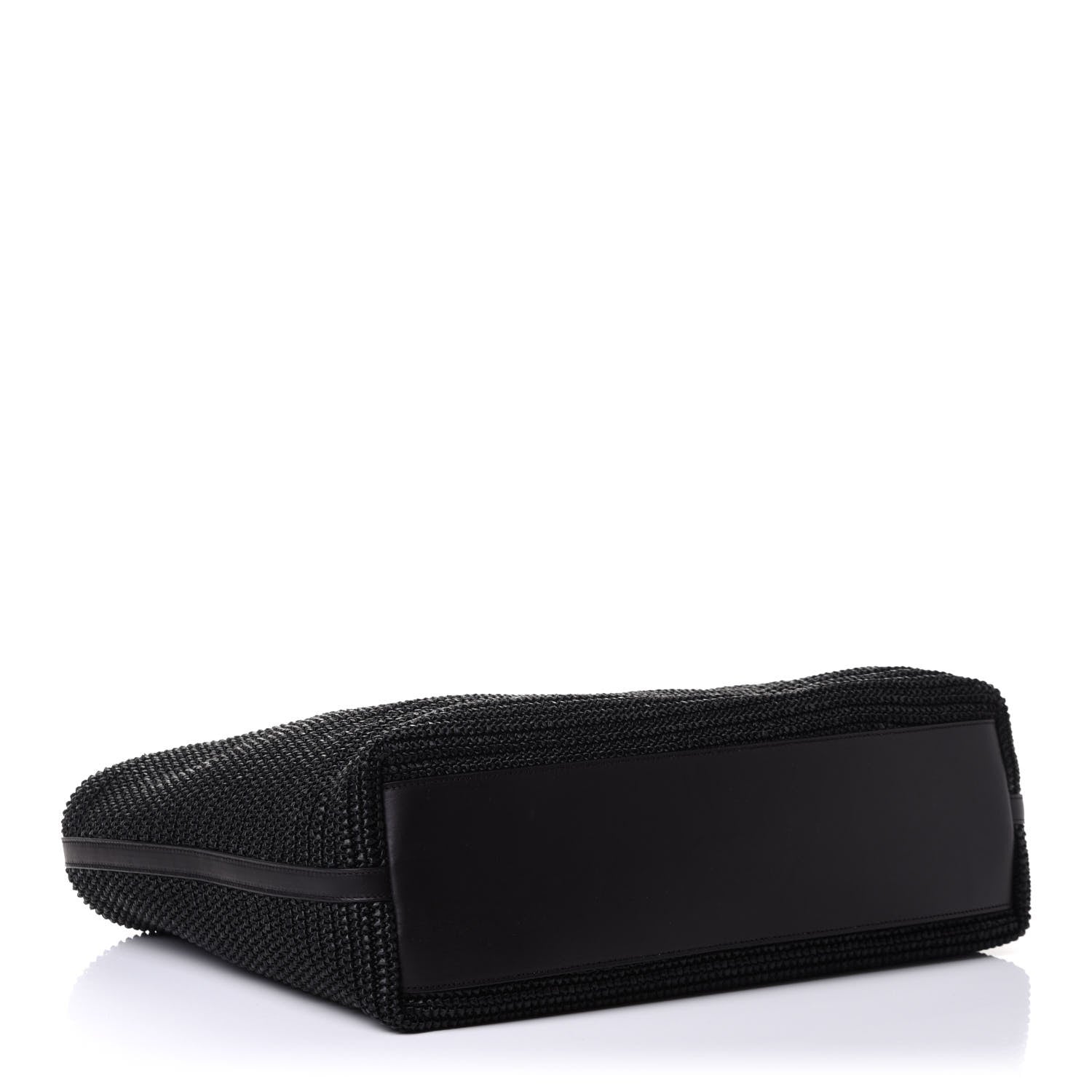 Saint Laurent Raffia Tote Black 6 of 12