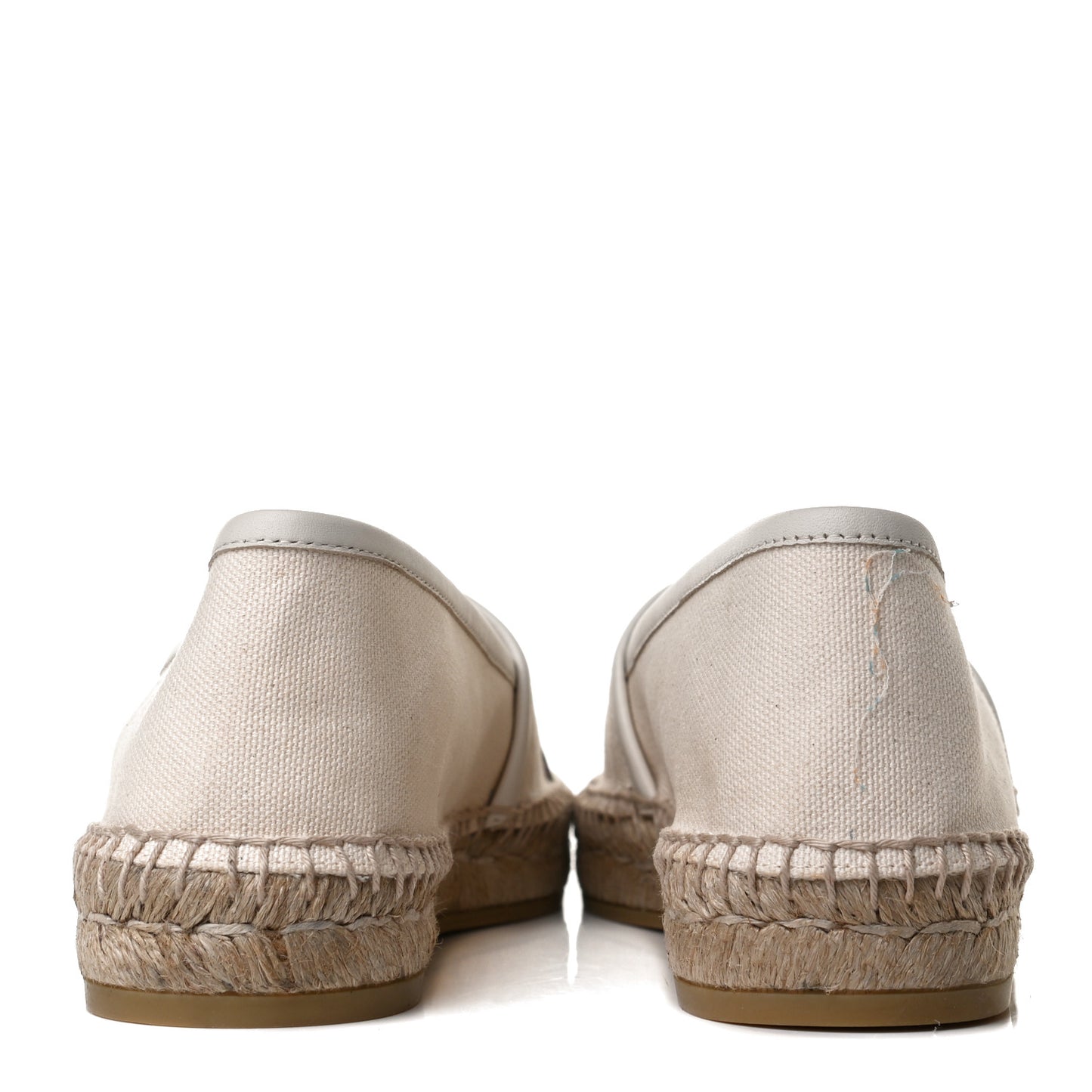 Canvas Logo Espadrilles 37.5 Greggio White