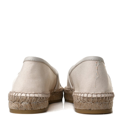 Gucci Canvas Logo Espadrilles 37.5 Greggio White 6 of 11