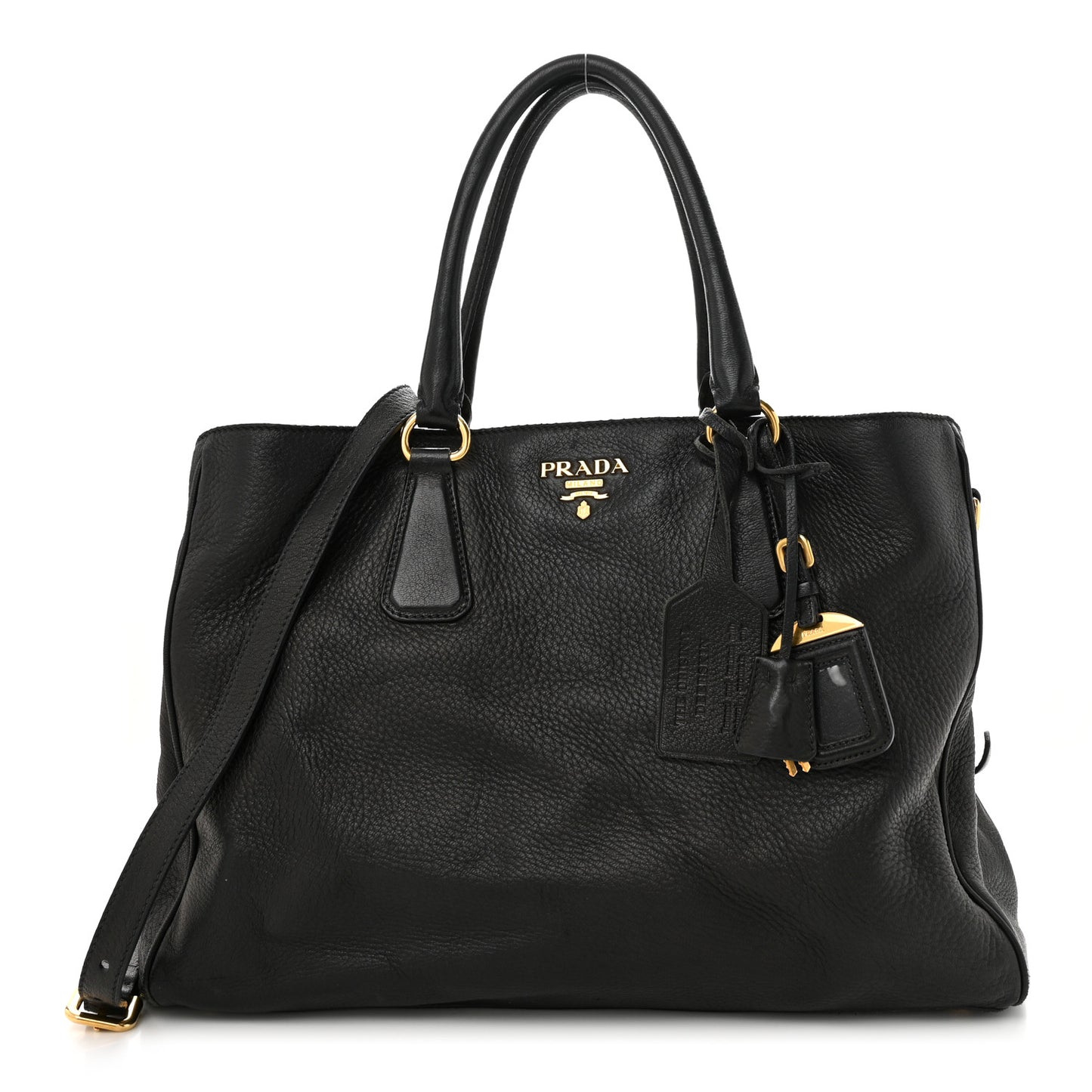 Vitello Daino Tote Black