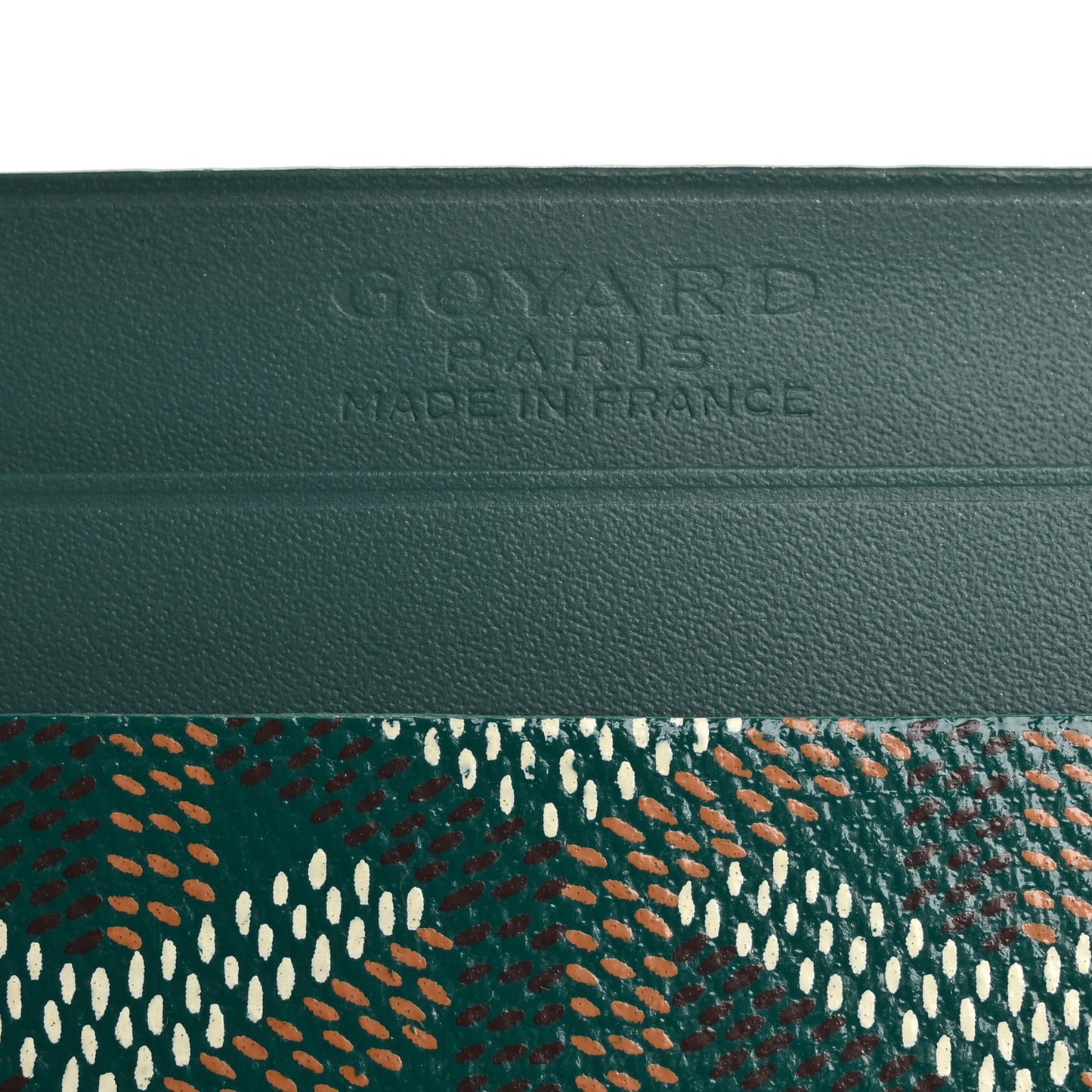 Goyardine Saint Sulpice Card Holder Green