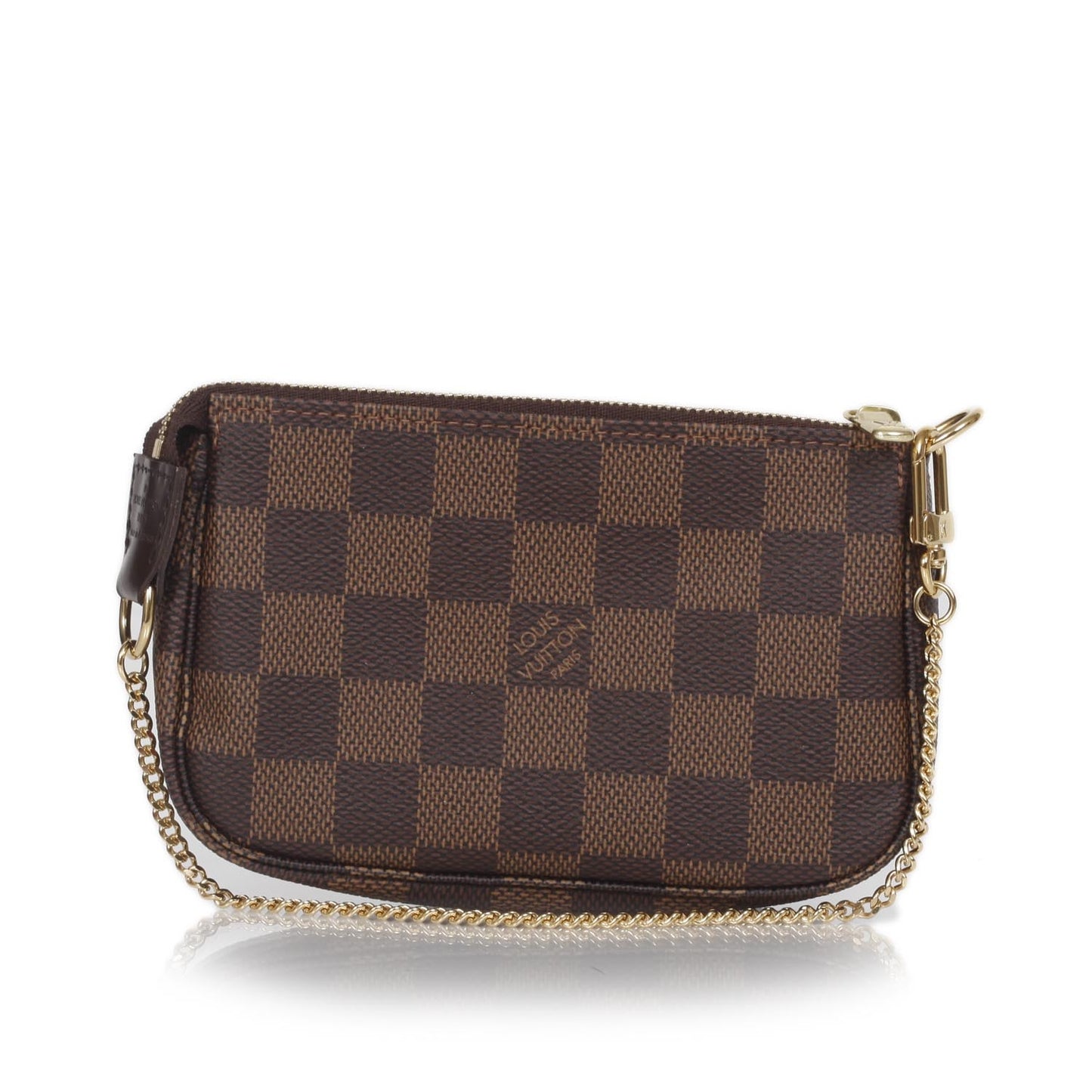 Damier Ebene Mini Pochette Accessories Bag
