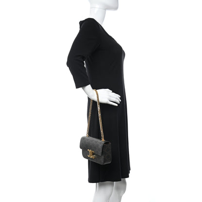 Celine Triomphe Canvas Chain Shoulder Bag Tan 2 of 13