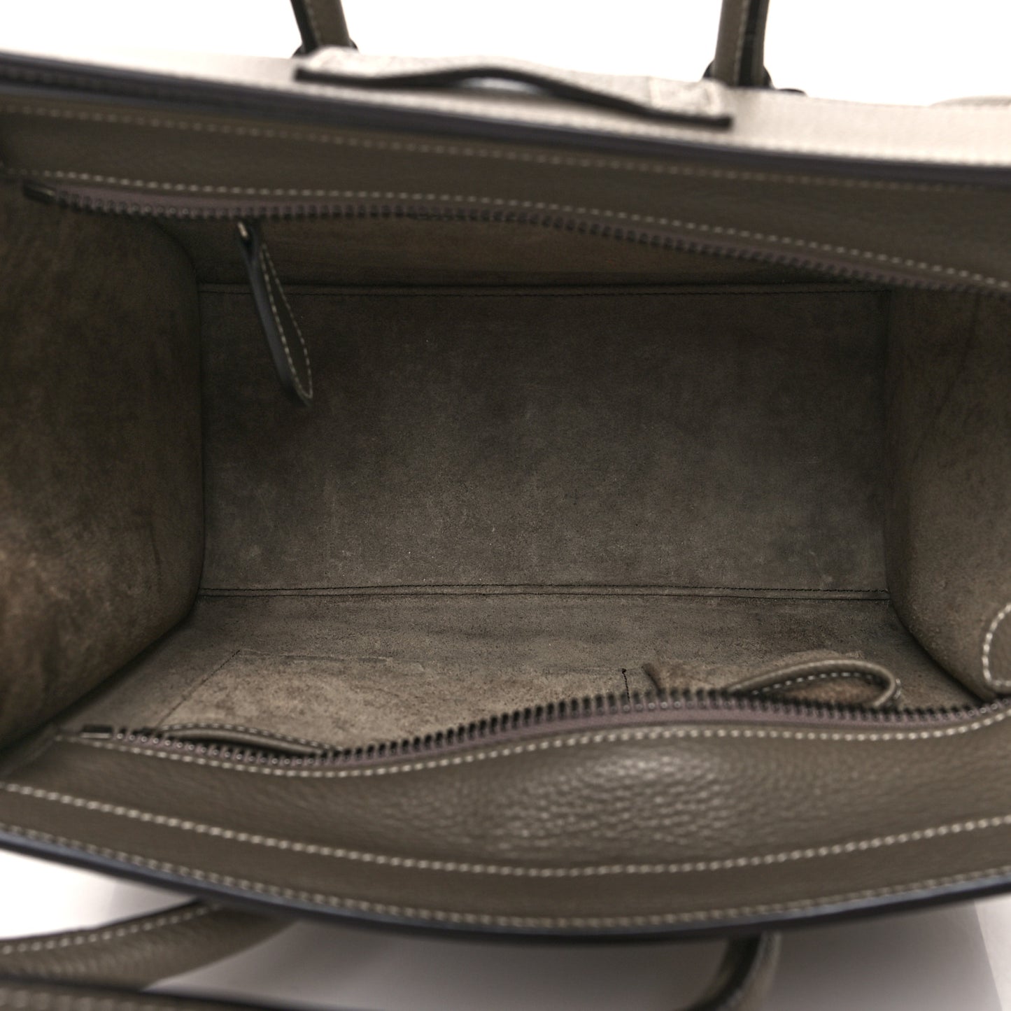 Drummed Calfskin Micro Luggage Souris