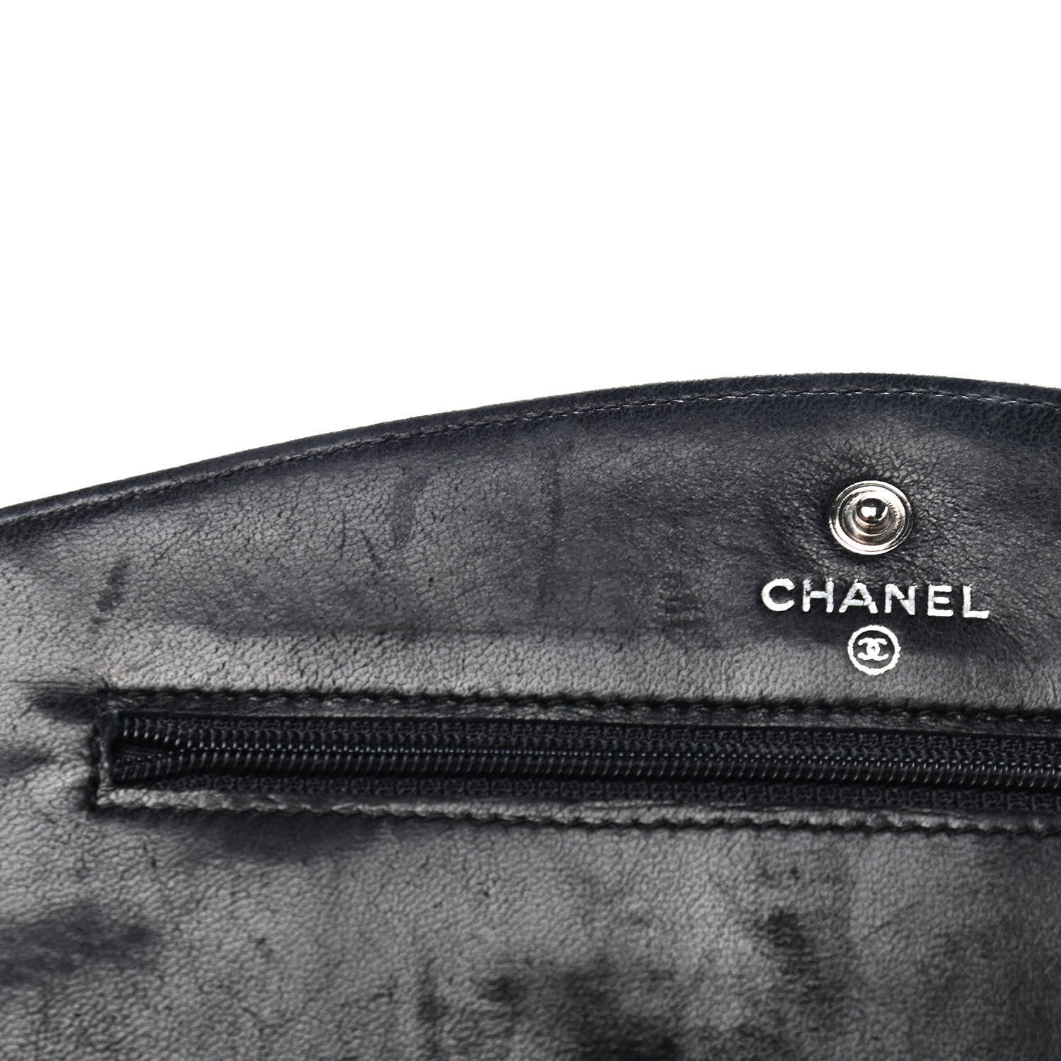 Chanel Caviar Timeless CC Wallet On Chain WOC Black 10 of 10