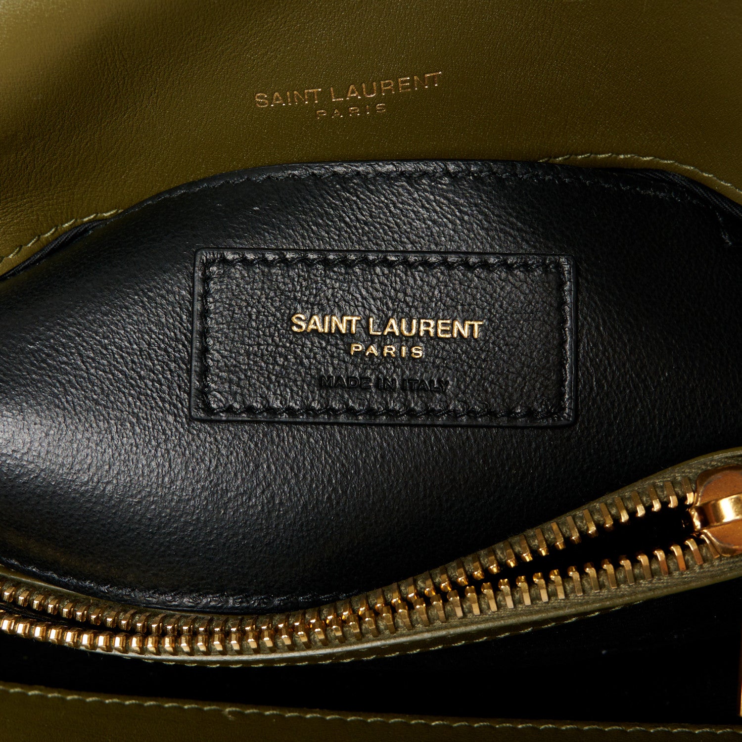 Saint Laurent Suede Matelasse Chevron Monogram Medium College Bag Loden Green 7 of 11