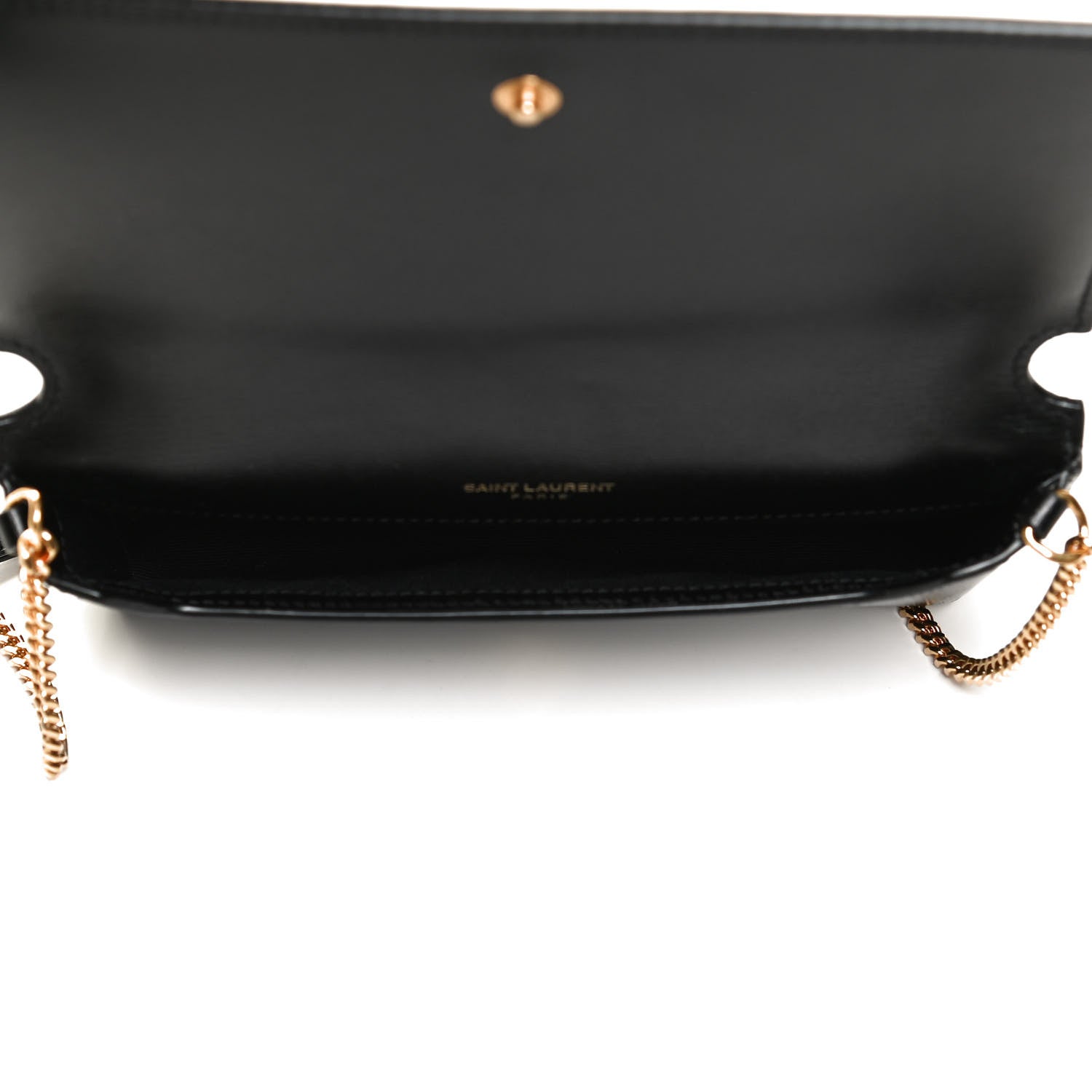 Saint Laurent Smooth Calfskin Monogram Phone Holder Crossbody Black 5 of 11