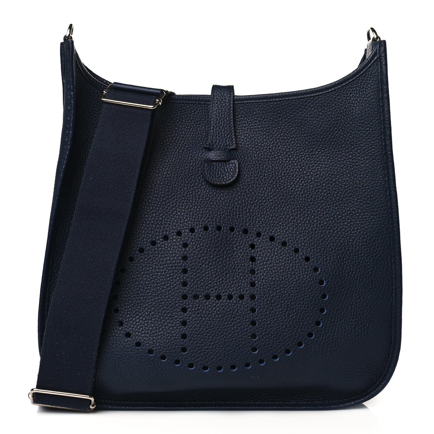 Hermes Taurillon Clemence Evelyne III GM Bleu Nuit 1 of 9