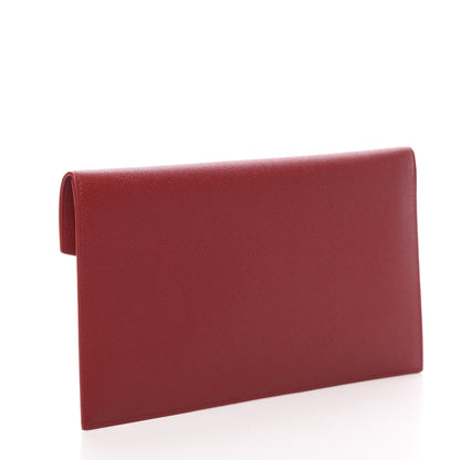 Saint Laurent Grain De Poudre Uptown Pouch Red 3 of 8