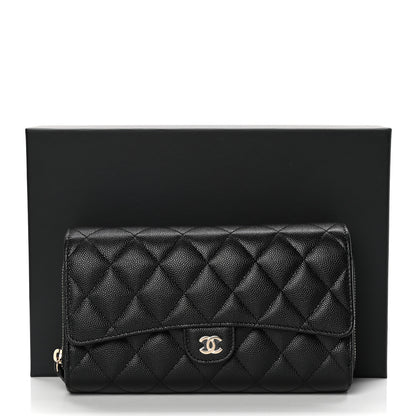 Chanel Caviar Quilted Phone Holder Wallet on Removable Chain Black 7 of 7