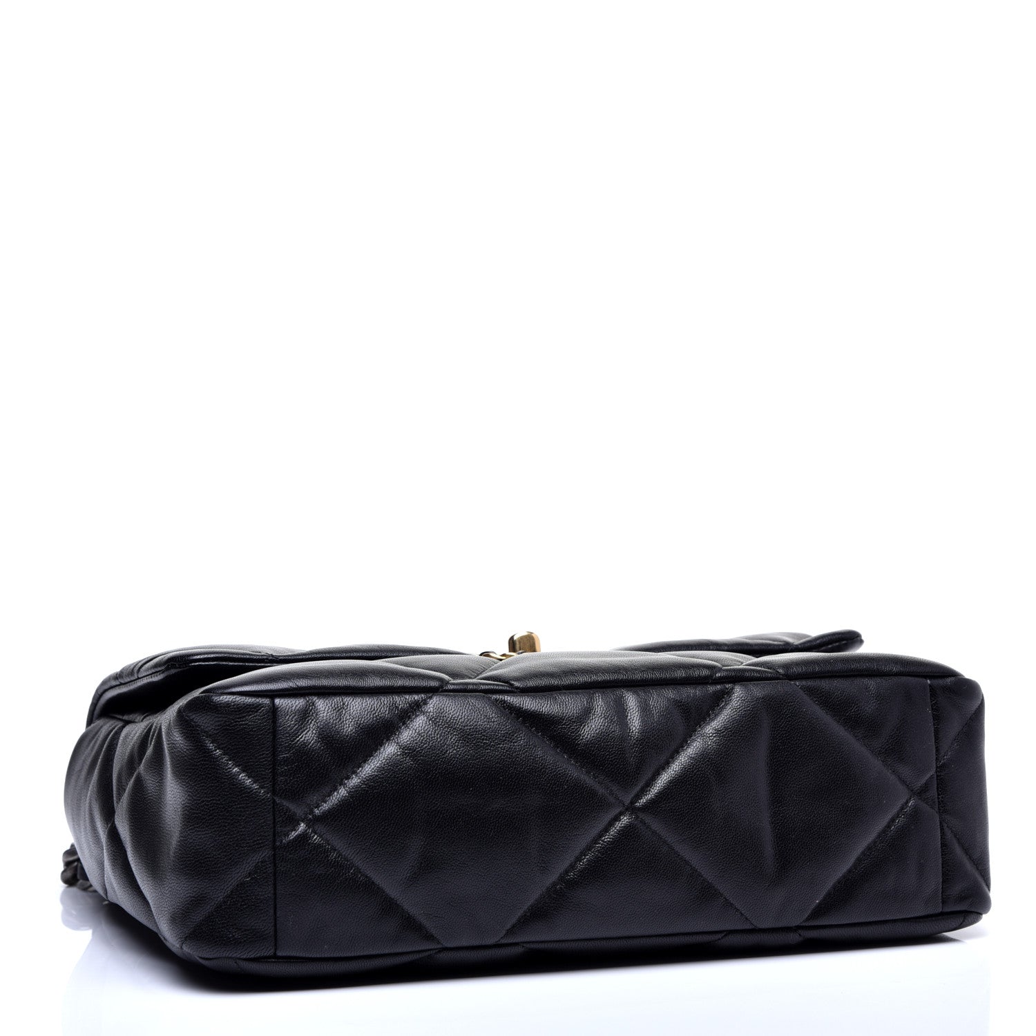 Chanel Goatskin Quilted Large 19 Flap Black 4 of 11