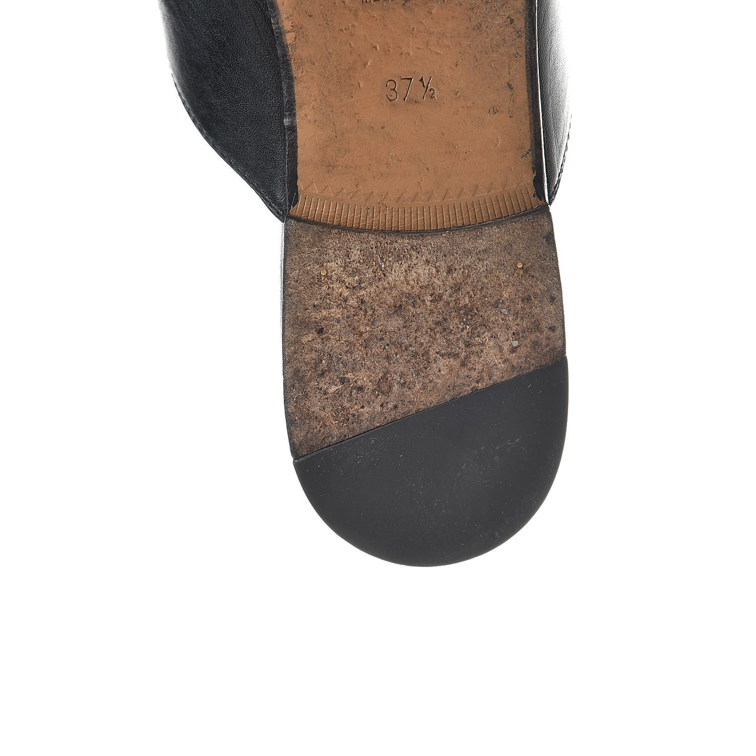 Gucci Calfskin Womens Princetown Slippers 37.5 Black 9 of 17