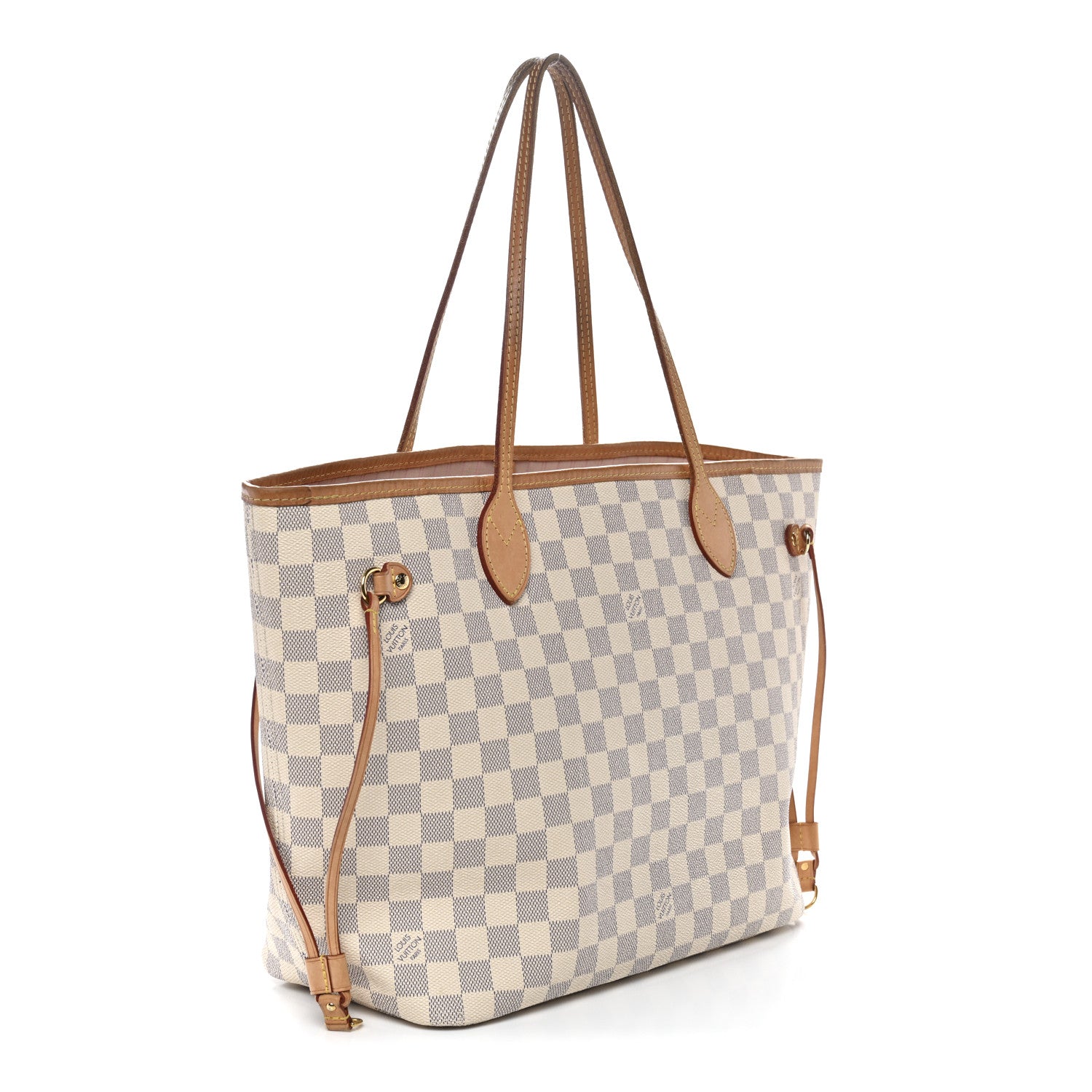 Louis Vuitton Damier Azur Neo Neverfull MM Rose Ballerine 4 of 16