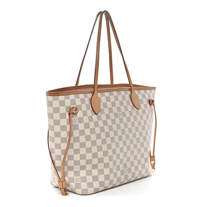 Louis Vuitton Damier Azur Neo Neverfull MM Rose Ballerine 4 of 16
