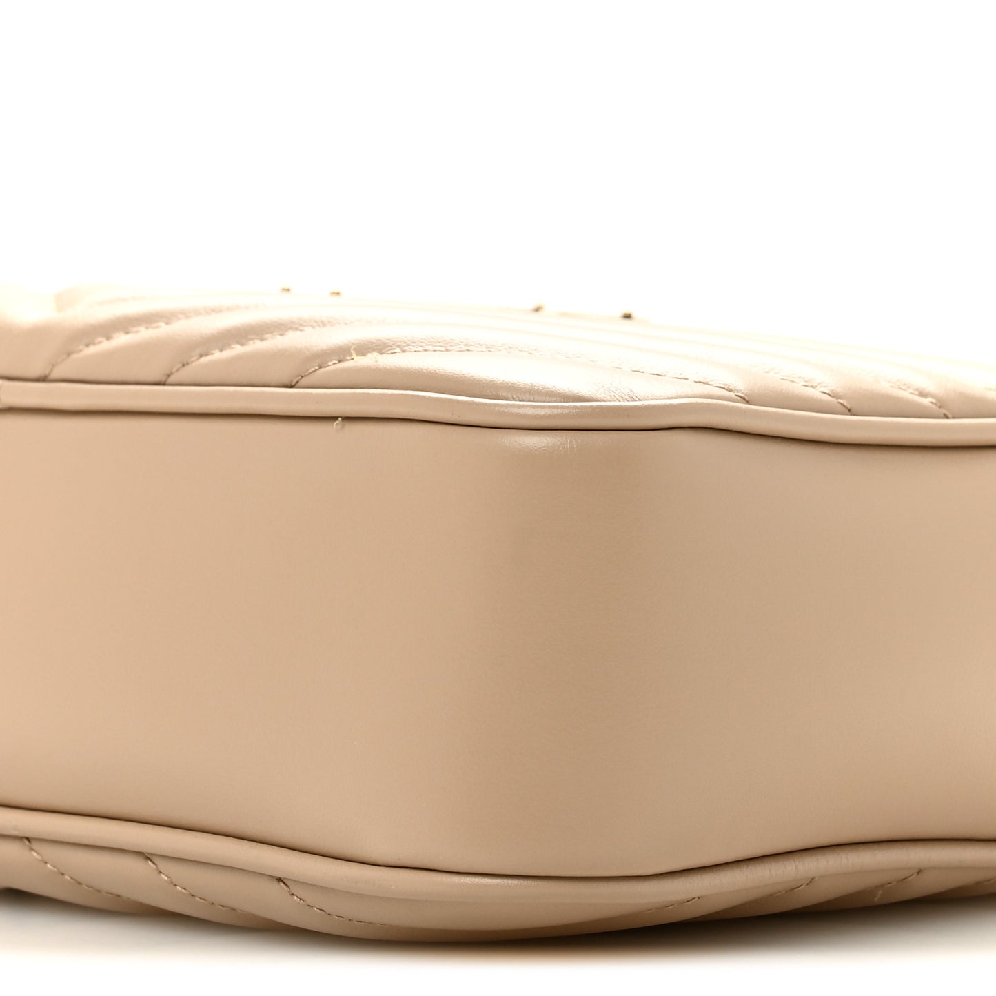 Calfskin Matelasse Monogram Lou Camera Bag Dark Beige