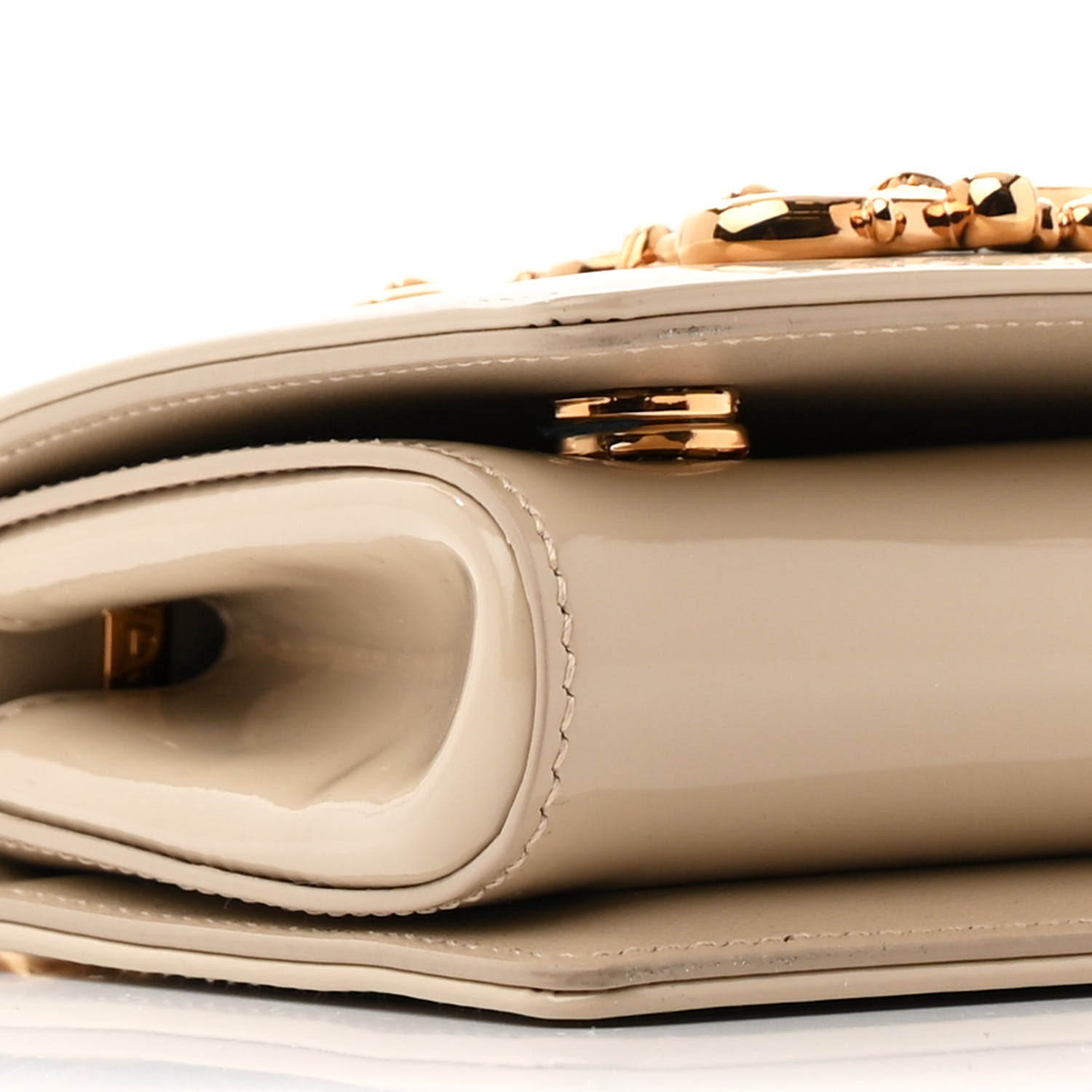 Dolce & Gabbana Patent DG Girls Shoulder Bag Cipria 8 of 11