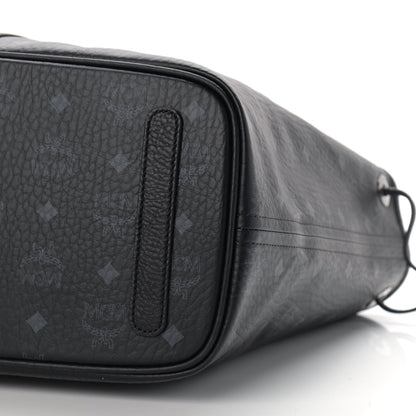 MCM Visetos Medium Liz Reversible Shopper Tote Black 13 of 15