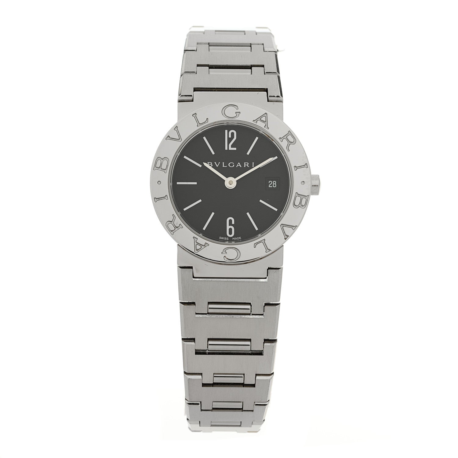 Bulgari Stainless Steel 26mm Quartz Watch Black 1 of 4