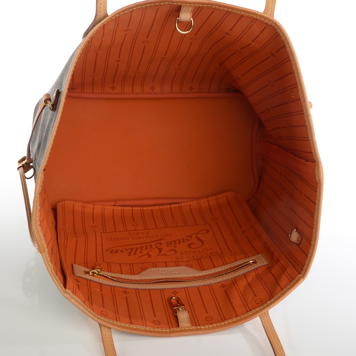 Louis Vuitton Monogram My LV Heritage Neverfull MM Orange Ivory 5 of 8