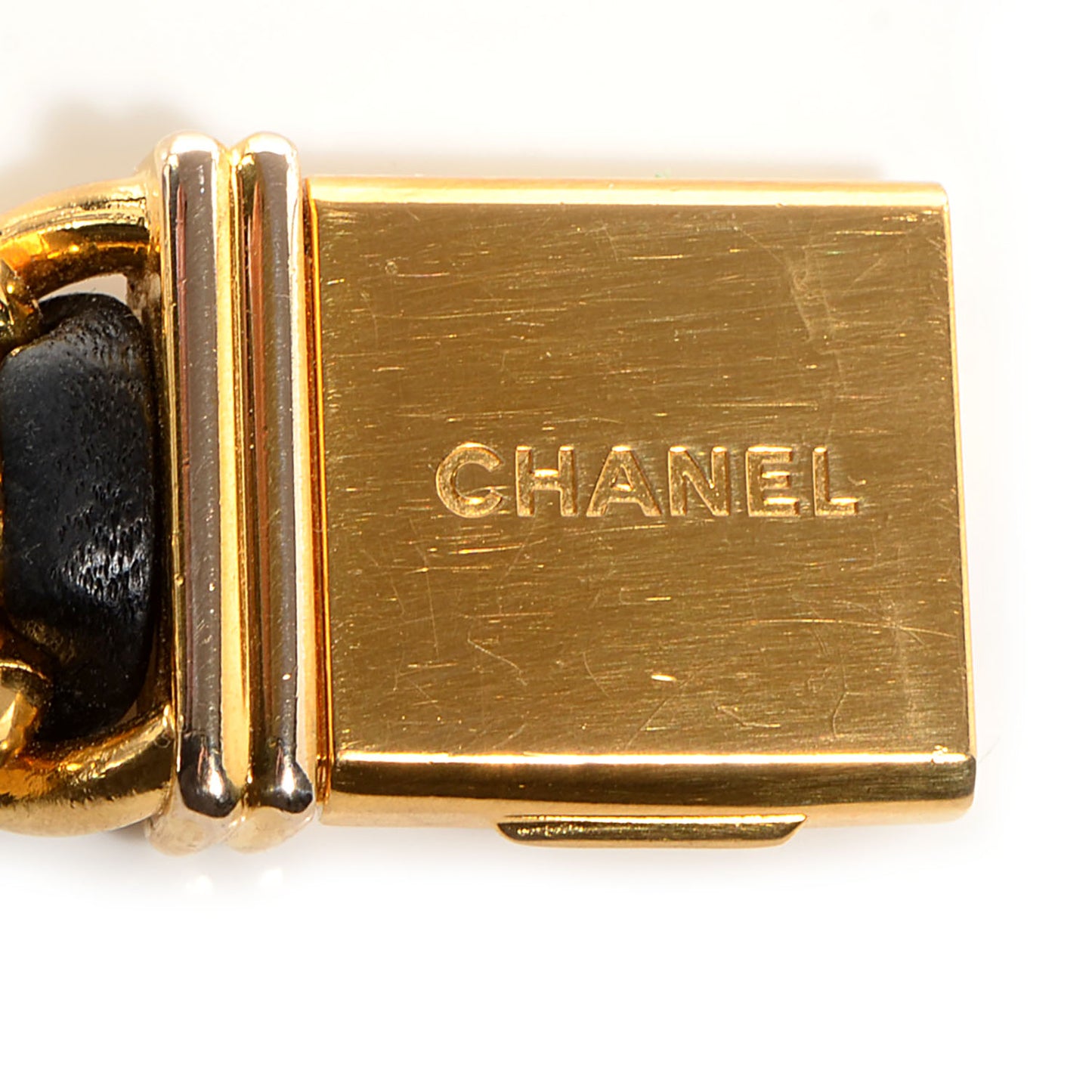 Stainless Steel Lambskin 20mm Chain Premiere Quartz Watch Gold M