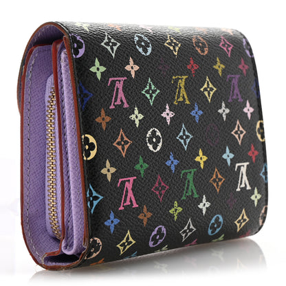 Louis Vuitton Monogram Multicolor Joey Wallet Black Violet 3 of 15