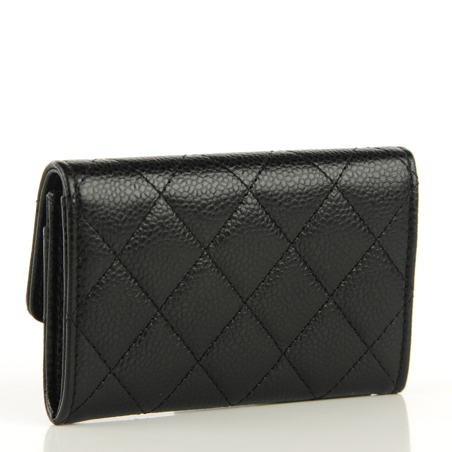Chanel Caviar Quilted Flap Card Holder Black 3 of 8