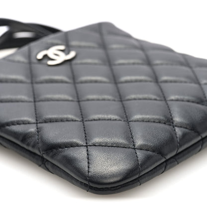 Chanel Lambskin Quilted Crossbody Bag Black 10 of 11