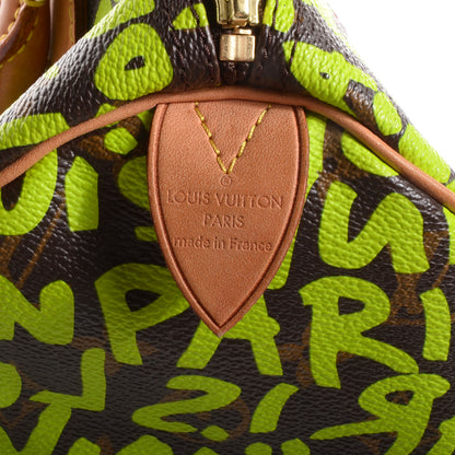 Louis Vuitton Monogram Graffiti Speedy 30 Green 7 of 7