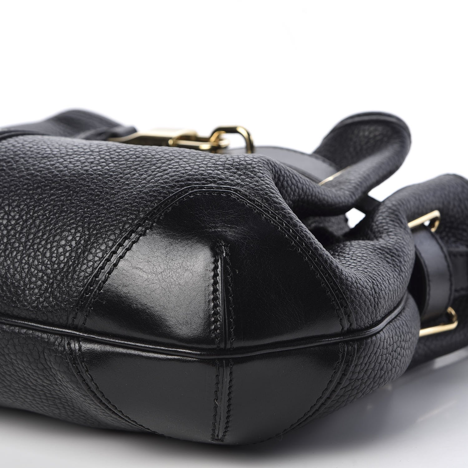 Burberry Grainy Calfskin Willenmore Hobo Black 6 of 10