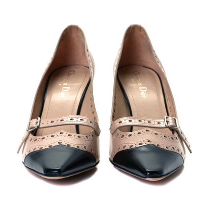 Christian Dior Calfskin Spectadior High Heel Pumps 40.5 Nude Black 5 of 8