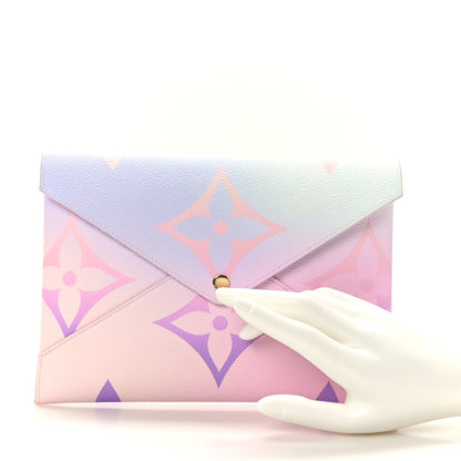 Louis Vuitton Monogram Giant Spring in the City Kirigami Pochette Set Sunrise Pastel Midnight Fuchsia Sunset Kaki 3 of 11