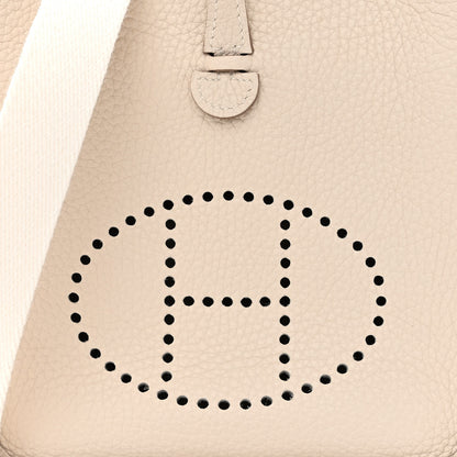 Hermes Taurillon Clemence Evelyne TPM Craie 8 of 11