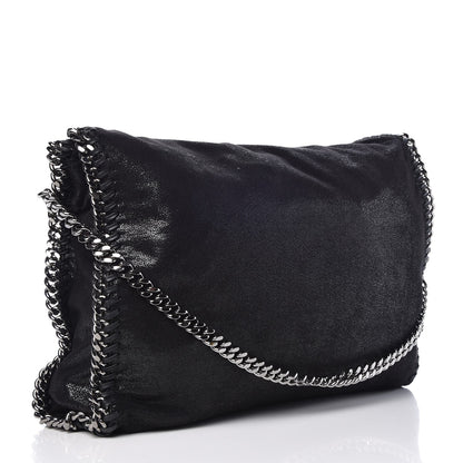 Stella McCartney Shaggy Deer Falabella Fold Over Tote Black 3 of 6