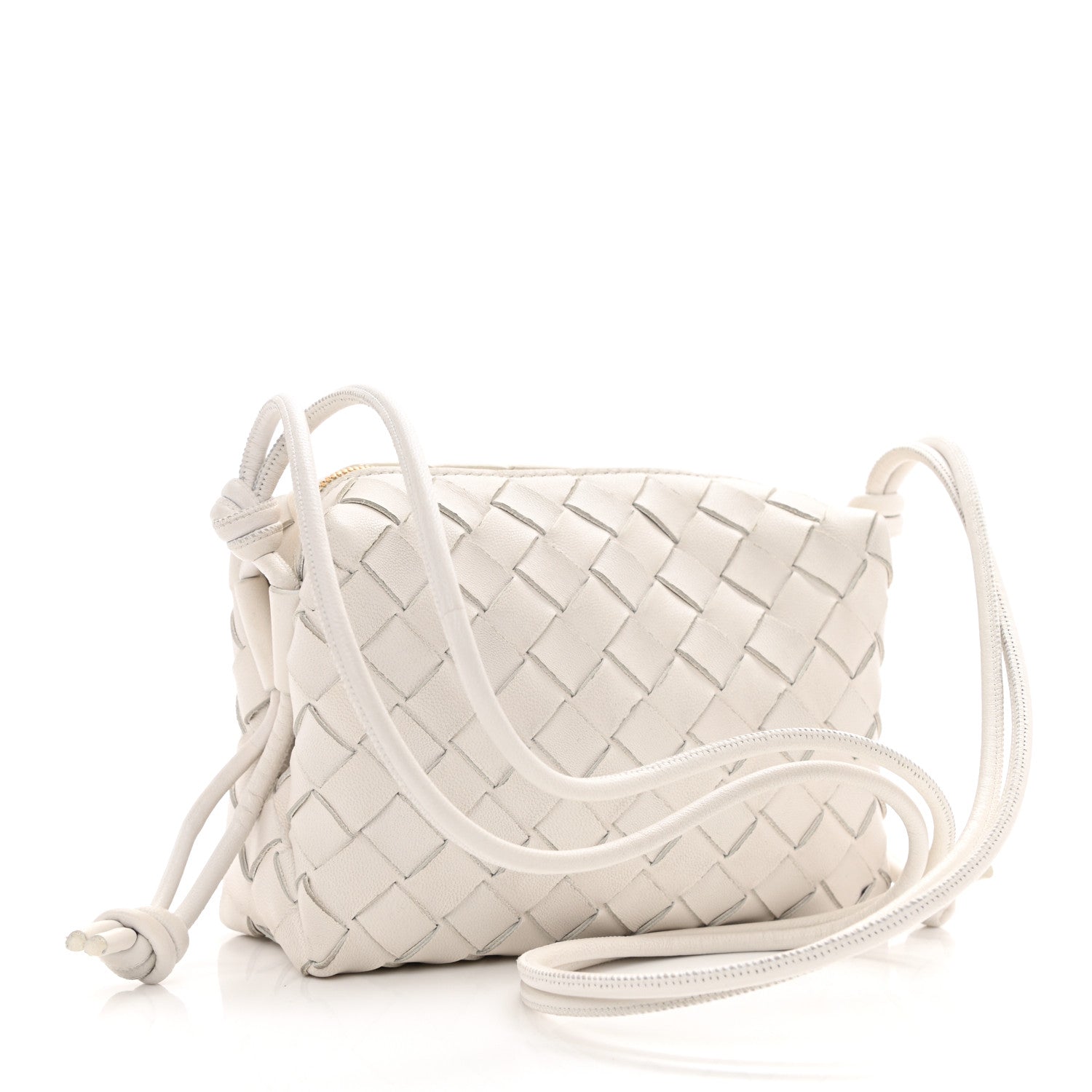 Bottega Veneta Nappa Intrecciato Mini Loop Camera Bag White 3 of 7
