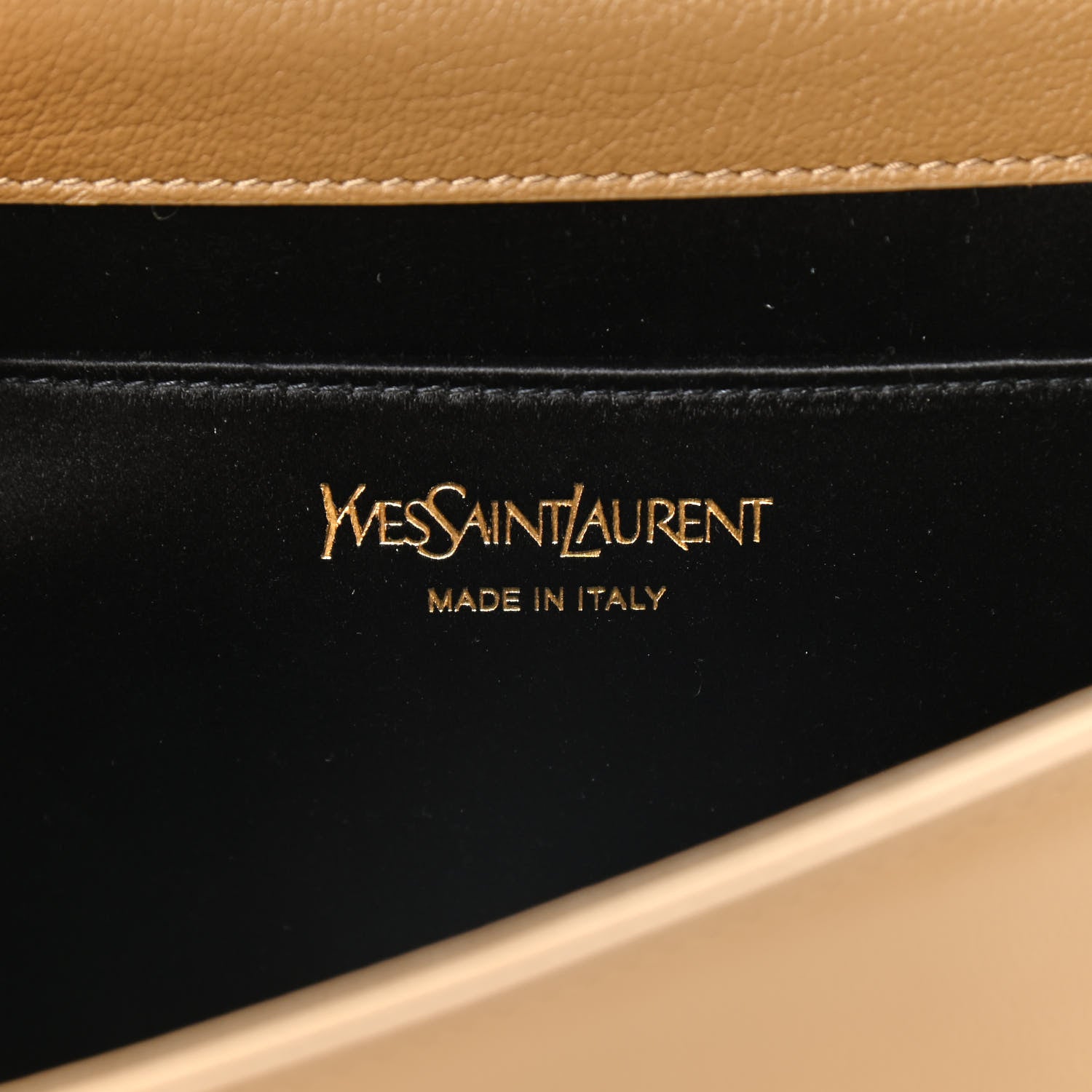 Saint Laurent Calfskin Large Belle De Jour Clutch Beige 5 of 8