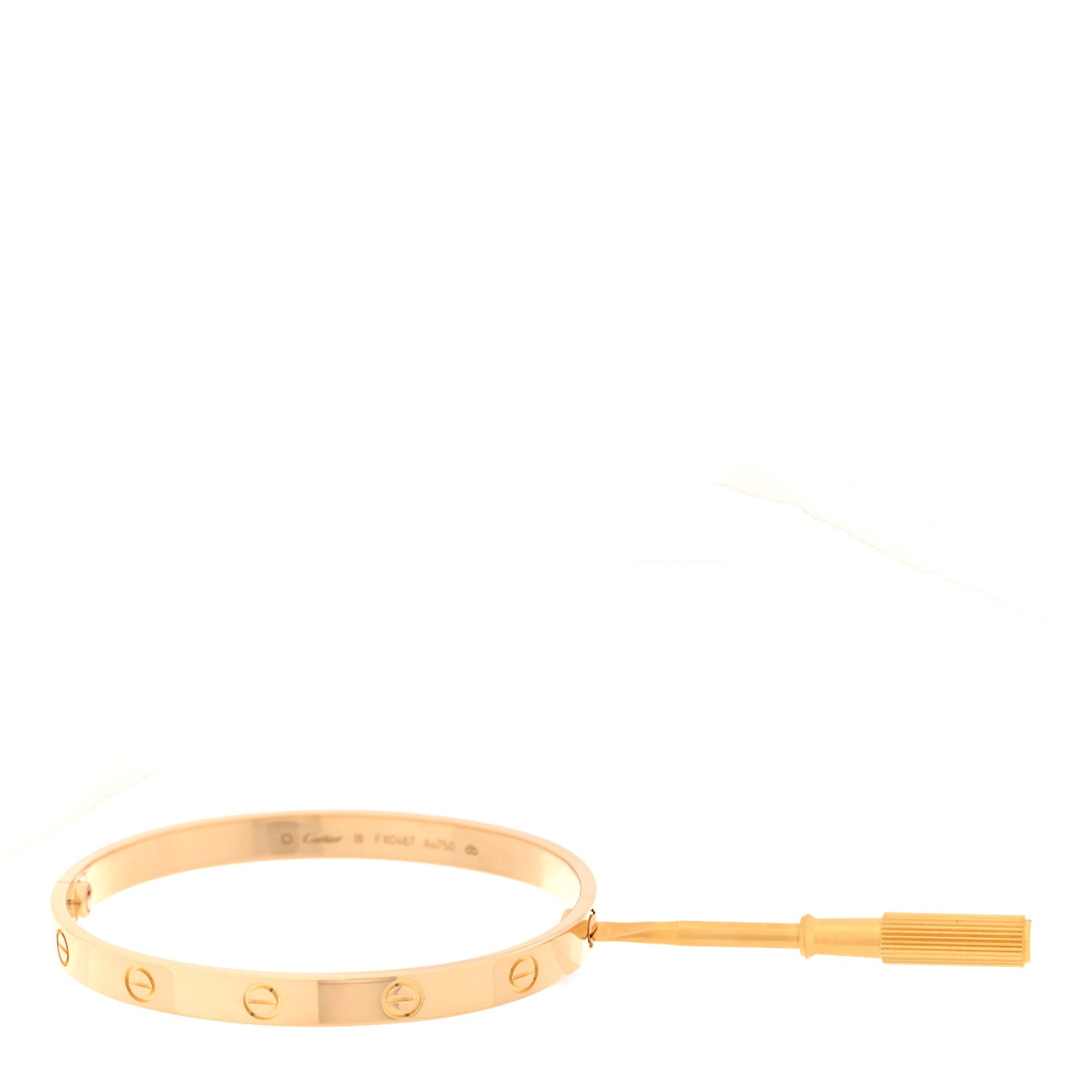 Cartier 18k Yellow Gold Love Bracelet 18 6 of 7