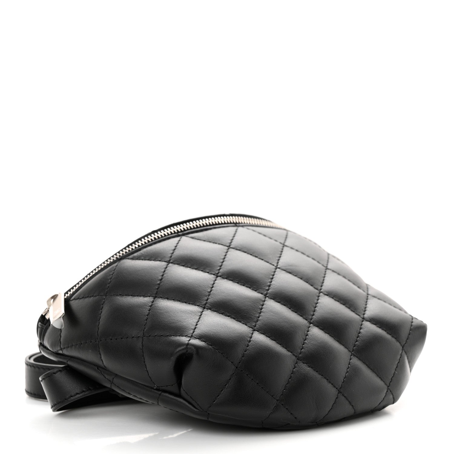 Chanel Calfskin Quilted Waist Belt Bag Black 4 of 10