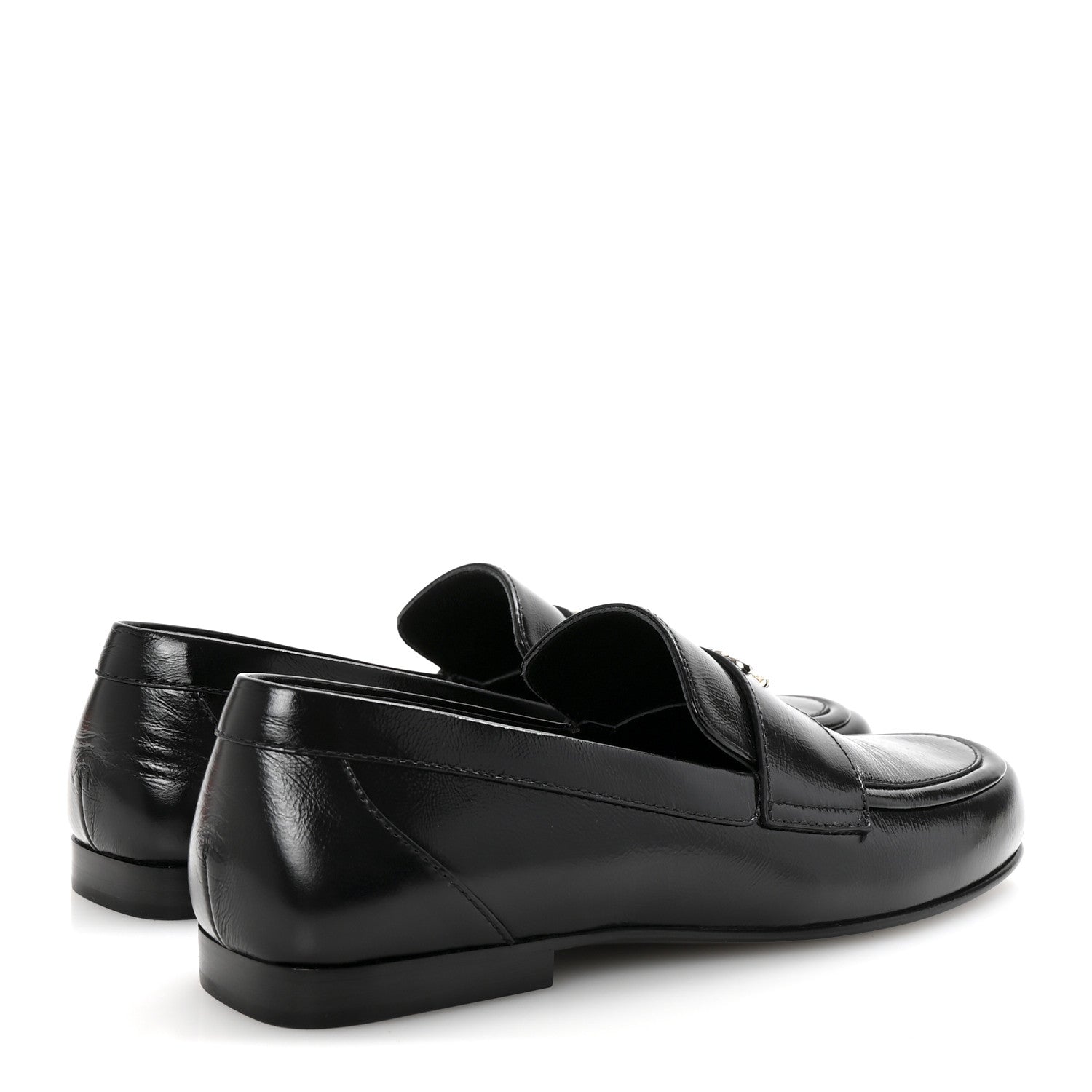 Chanel Calfskin CC Moccasin Loafers 38.5 Black 9 of 20