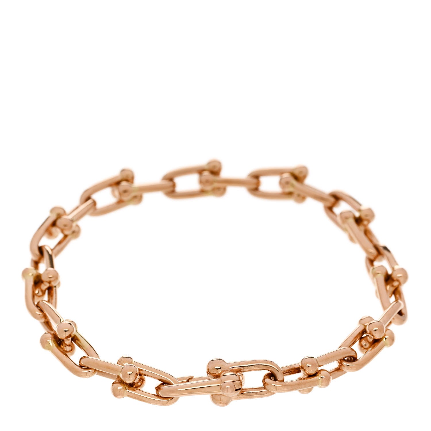 Tiffany 18K Rose Gold Small HardWear Link Bracelet 2 of 3