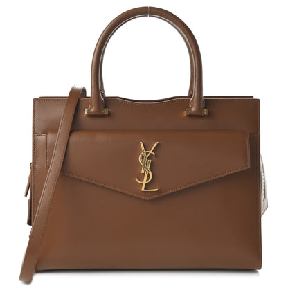 Saint Laurent Grain De Poudre Medium Uptown Tote Brick 1 of 20