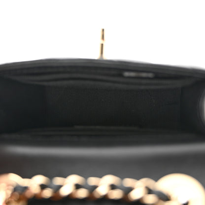 Chanel Lambskin Quilted Mini Trendy CC Chain Wallet Black 5 of 12