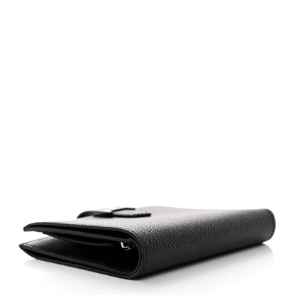 Hermes Epsom Monochrome Bearn Compact Wallet Black 4 of 7