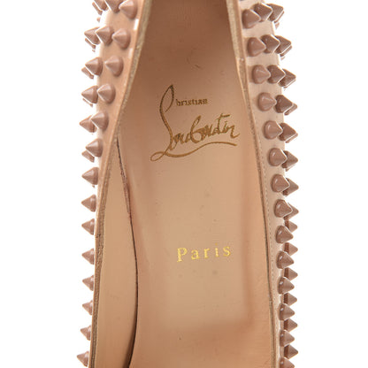 Christian Louboutin Patent Alti Spikes 140 Pumps 40.5 Nude 6 of 16