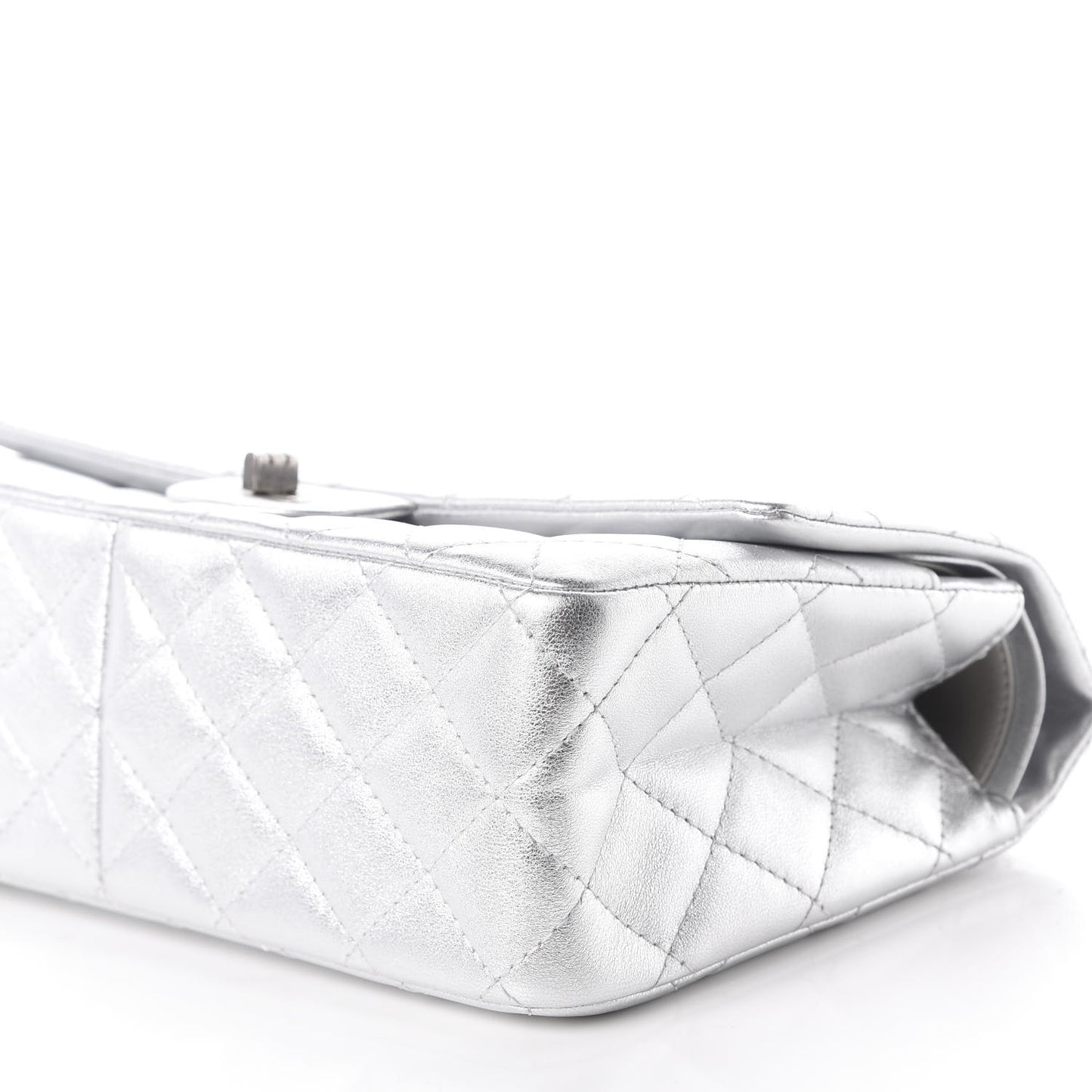 Metallic Lambskin Quilted 2.55 Reissue 226 Flap Silver