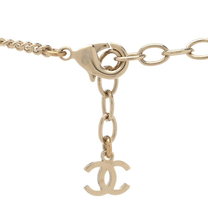 Chanel Pearl Crystal CC Long Layered Necklace Gold 4 of 4