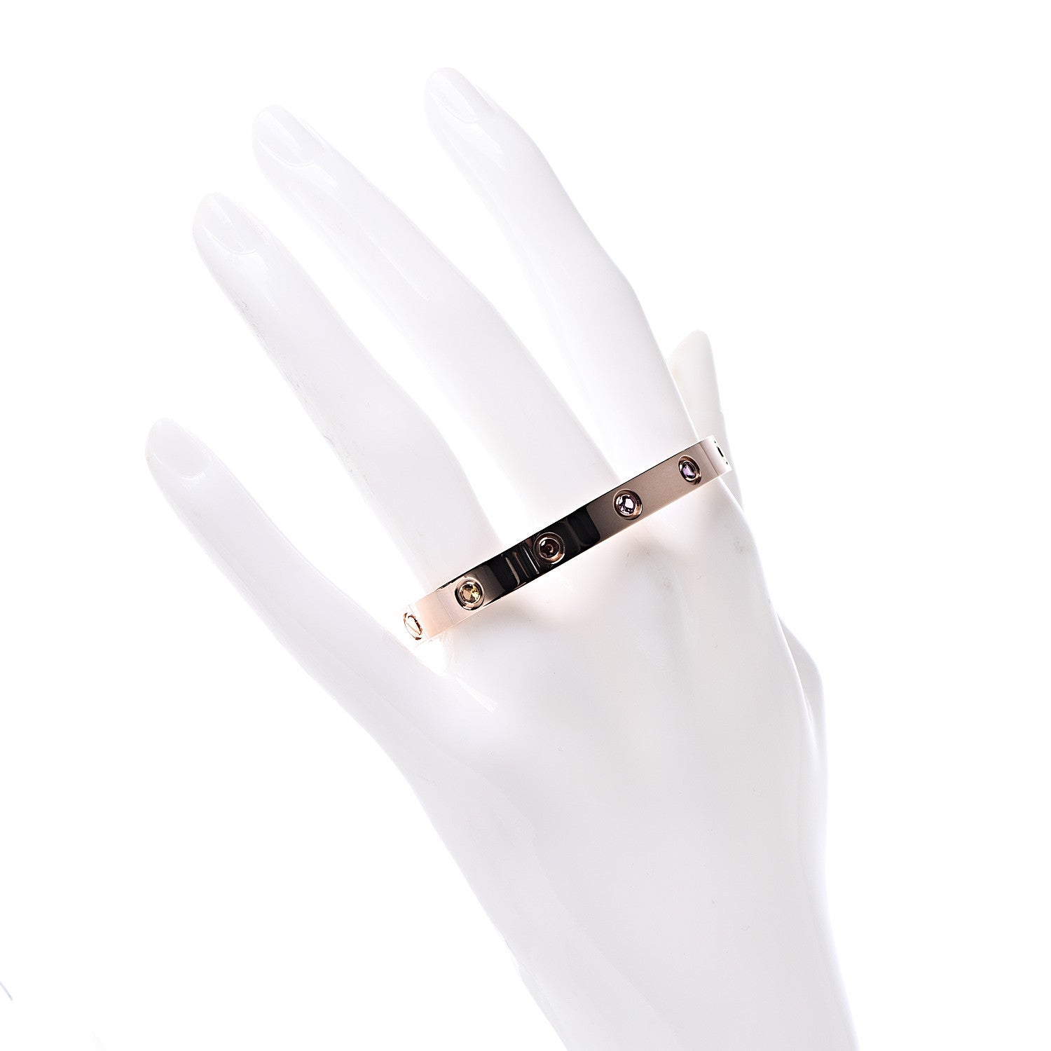Cartier 18K Pink Gold Sapphire Garnet Amethyst LOVE Bracelet 16 2 of 7