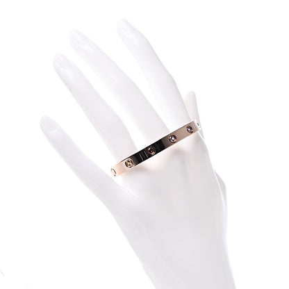 Cartier 18K Pink Gold Sapphire Garnet Amethyst LOVE Bracelet 16 2 of 7