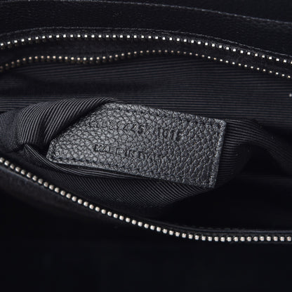Saint Laurent Grained Calfskin Medium Rive Gauche Cabas Black 7 of 9