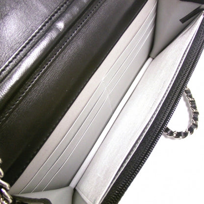 Chanel Lambskin Camelia Wallet on Chain 6 of 10