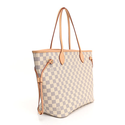 Louis Vuitton Damier Azur Neo Neverfull MM Rose Ballerine 4 of 17